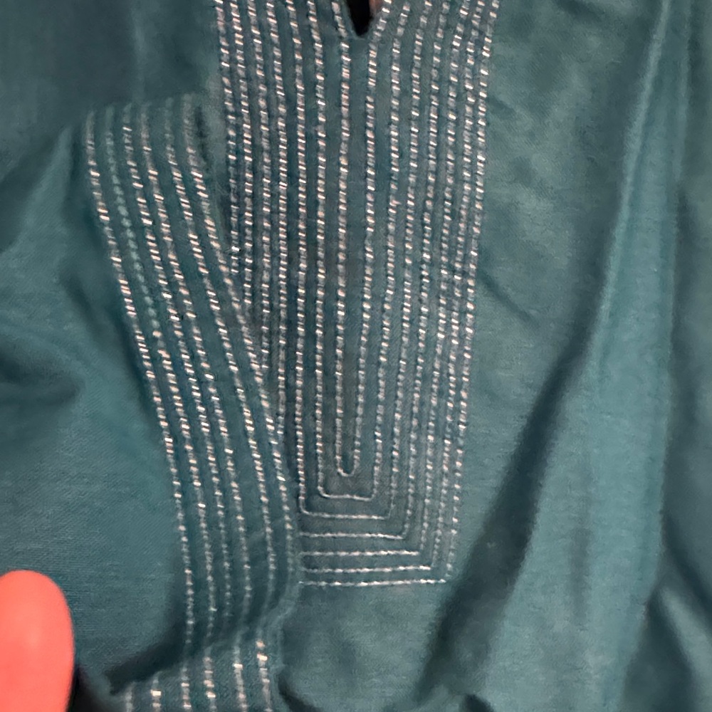 Fabindia Deep Teal Tunic for Women - Picture 7 of 9